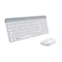 Logitech 920-009191 - Volle Größe (100%) - Kabellos - RF Wireless - AZERTY - Weiß - Maus enthalten