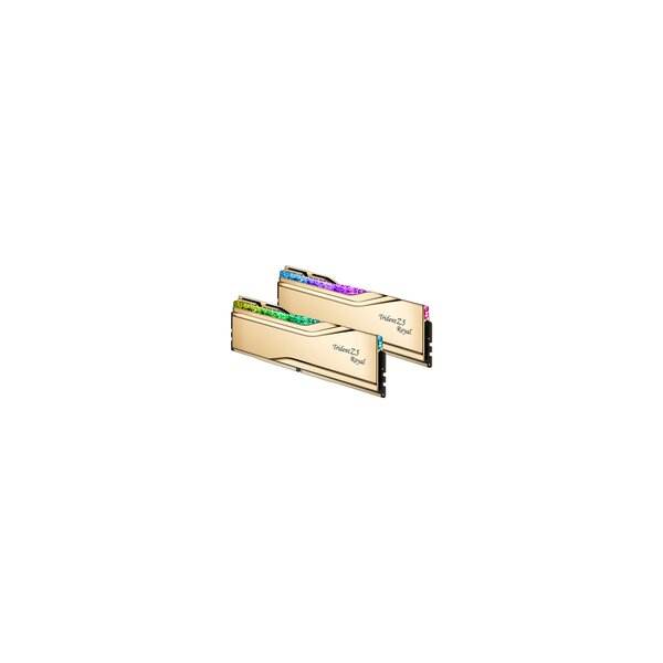 G.Skill DIMM 32 GB DDR5-6000 gold F5-6000J2836G16GX2-TR5G Trident Z5 Royal RGB INTEL
