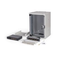 DIGITUS - DN-49102-SET - 10" Netzwerk-Set, 9HE Wandgehäuse und Zubehör, gr