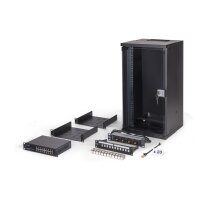 DIGITUS - DN-49105-SET - 10" Netzwerk-Set, 12HE Wandgehäuse und Zubehör, sw