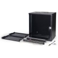 DIGITUS - DN-49207-SET - 19" Netzwerk-Set, 12HE Wandgehäuse und Zubehör, sw