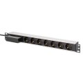 DIGITUS - DN-95439 - 1U Alu PDU,rackmount.,6x safety outlet,1x outlet