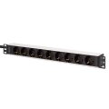 DIGITUS - DN-95440 - 1U Alu PDU, rackmount, 8x Safety outlet, 1x outlet