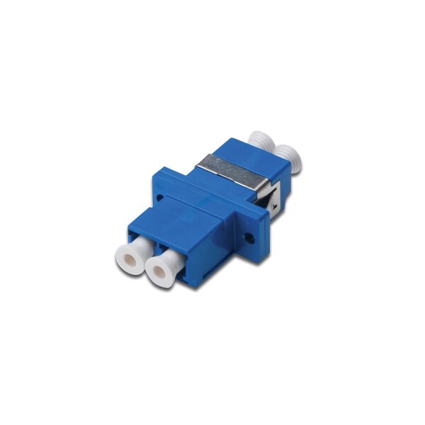 DIGITUS - DN-96007-2 - FO coupler, duplex, LC to LC, SM, color blue, OS2