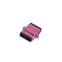 DIGITUS - DN-96018-2 - FO coupler, duplex, SC to SC, MM OM4, color violet