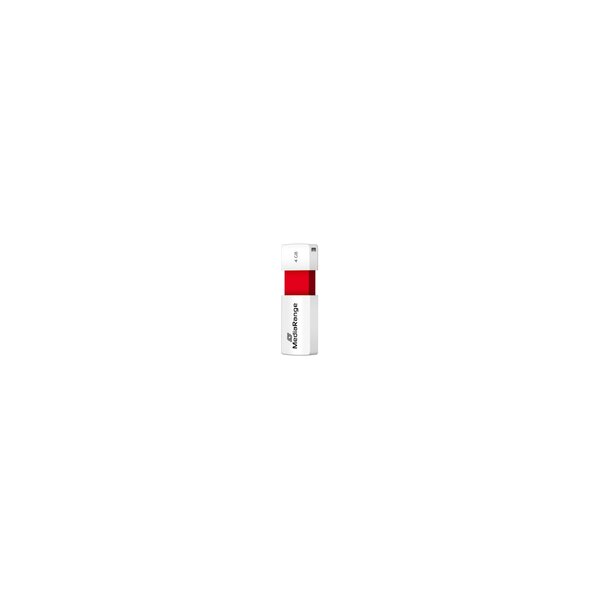 MEDIARANGE MR970 - 4 GB - USB Typ-A - 2.0 - 10 MB/s - Dia - Rot - Weiß