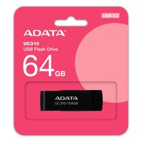 ADATA UC310 - 64 GB - USB Typ-A - 3.2 Gen 1 (3.1 Gen 1) - 100 MB/s - Drehring - Schwarz
