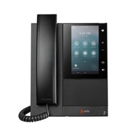 Poly CCX 505 Business-Medientelefon mit Open SIP und PoE-fähig - IP-Telefon - Schwarz - Kabelgebundenes Mobilteil - 24 Zeilen - LCD - 12,7 cm (5")