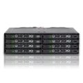 Icy Dock MB998IP-B - Schwarz - Metall - 5,7 mm - 2 Lüfter - 4 cm - 6 Gbit/s