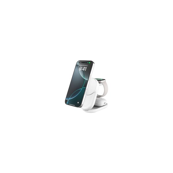Belkin UltraCharge - Kabelloses Ladegerät - 3-in-1 magnetisch faltbar mit Qi2...