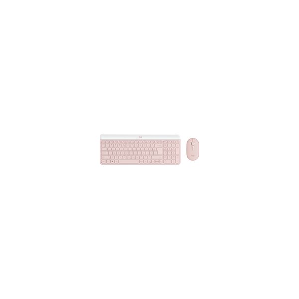 Logitech 920-011322 - Mini - Kabellos - RF Wireless - QWERTY - Rose - Maus enthalten