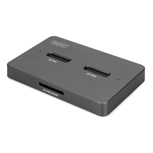 DIGITUS - DA-71546-1 - Dual Bay Nvme+SATA 2 in 1 SSD Docking Station
