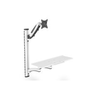DIGITUS - DA-90451 - Wand KVM Halter Weiß bis 32"