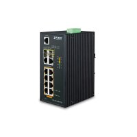 Planet - PL-IGS-4215-8P2T2S - Industrie PoE+ Switch   8+2