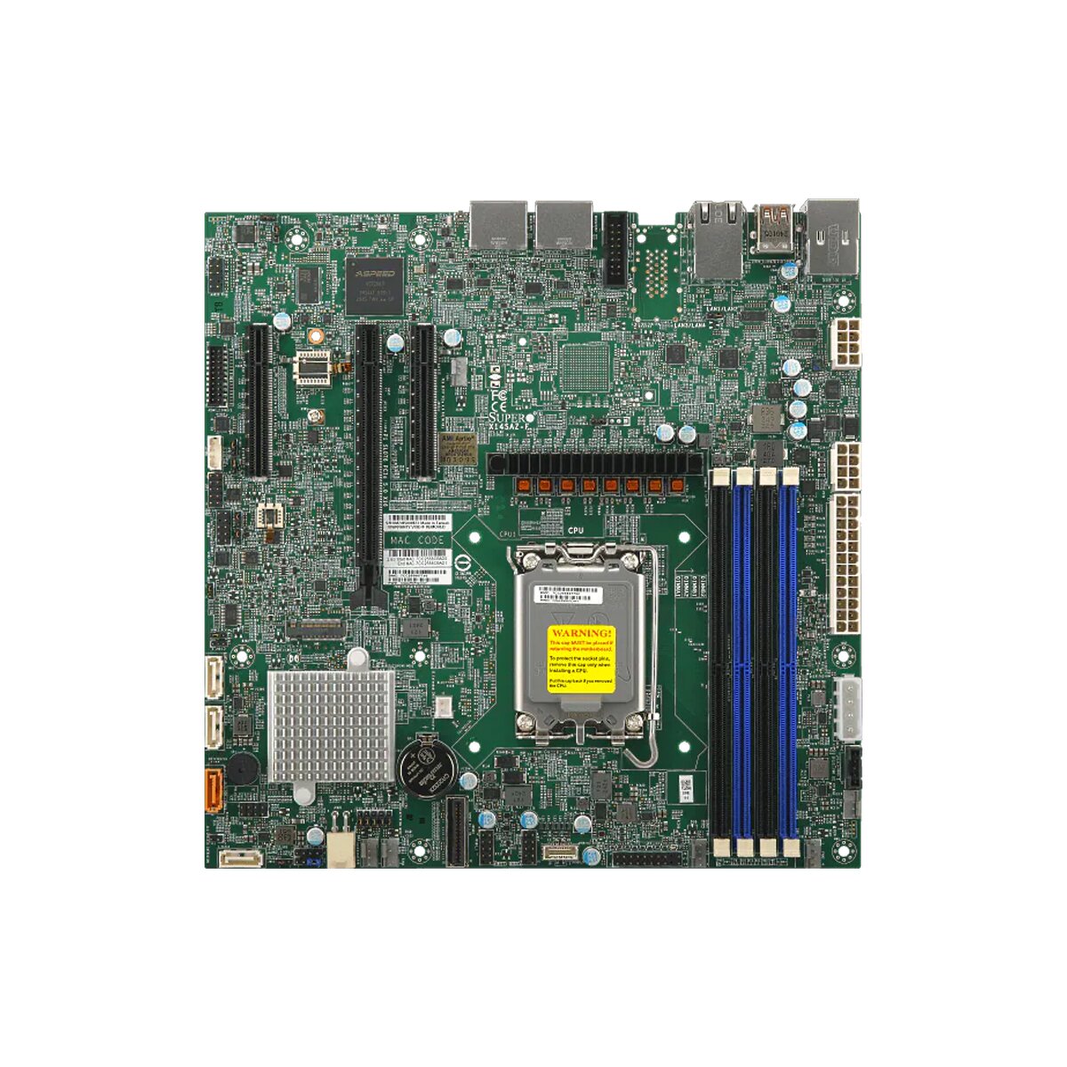 Supermicro Mainboard X14SAZ-F micro-ATX Sockel 1851 Single - Mainboard - Intel Sockel 1851 (Core Ultra 100&200)