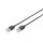 DIGITUS AK-300100-010-S - USB Anschlusskabel, Typ A St/St, 1.0m, USB 2.0 kompatibel, sw