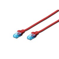 DIGITUS - DK-1512-010/R - Patchk.Cat.5e 1m U/UTP ROT