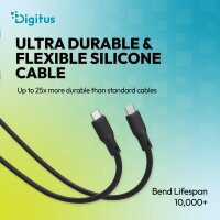 DIGITUS - AK-300350-010-S - USB Silikon Verbindungskabel,...