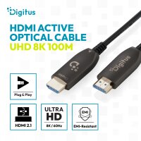 DIGITUS - AK-330126-900-S - HDMI AOC Verbindungskabel, Typ A