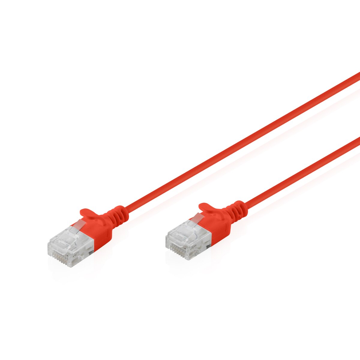 DIGITUS - DK-1618-003S-R - CAT 6 U-UTP Slim Patchkabel, Kupfer, LSZH