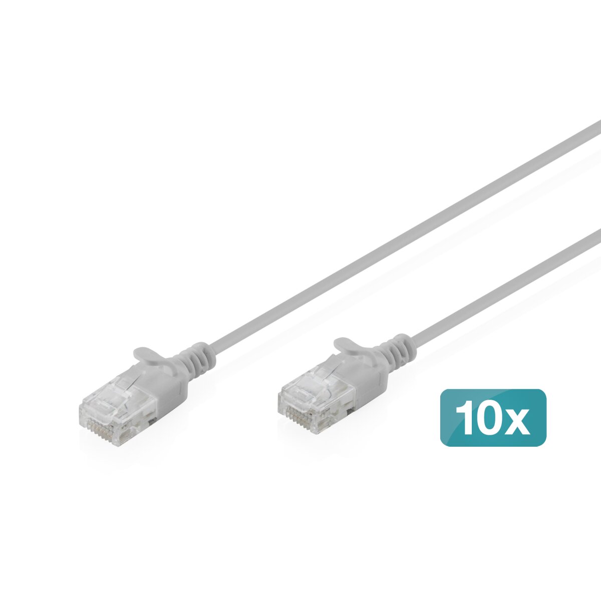 DIGITUS - DK-1618-010S-10 - CAT 6 U-UTP Slim Patchkabel, Ku, LSZH