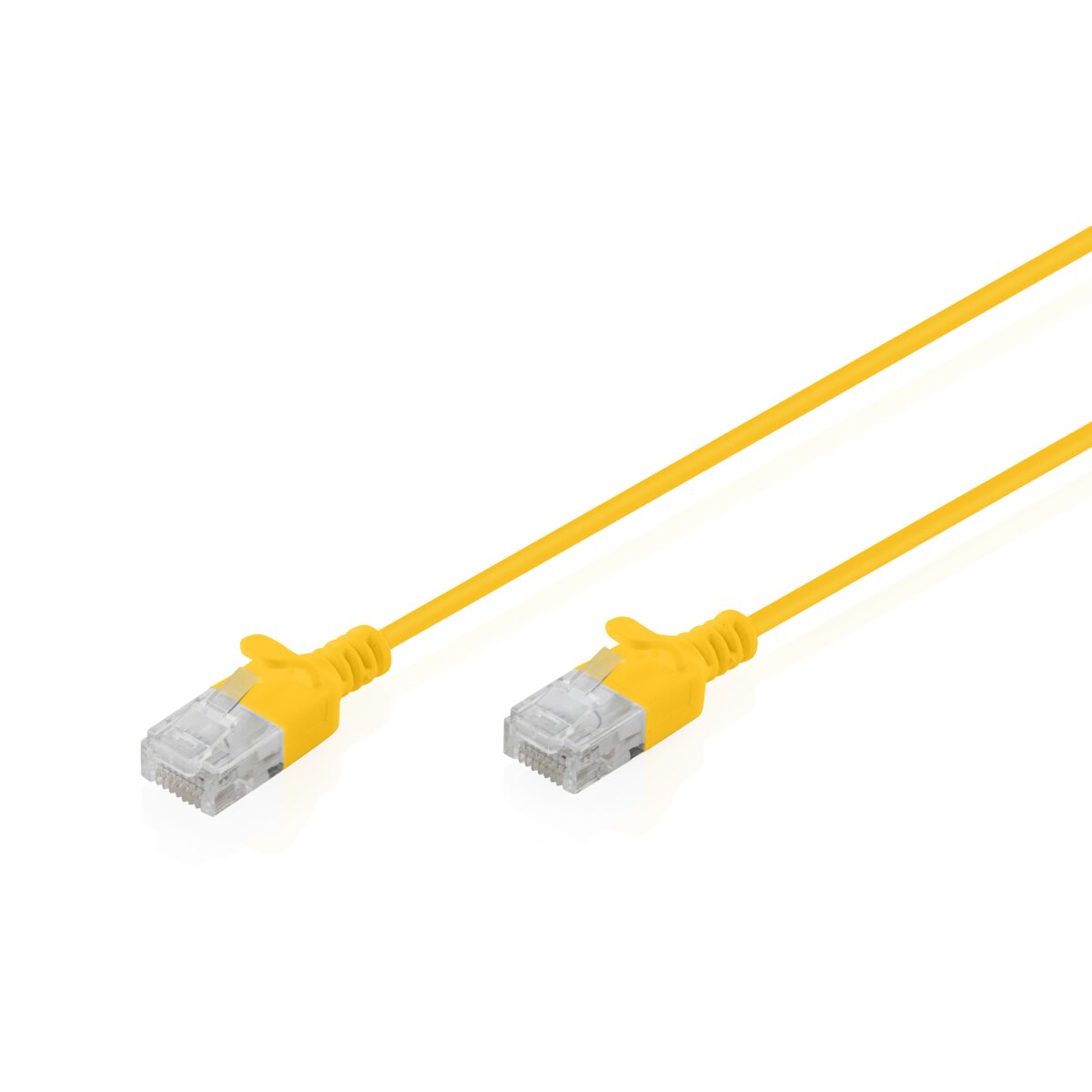 DIGITUS - DK-1618-010S-Y - CAT 6 U-UTP Slim Patchkabel, LSZH