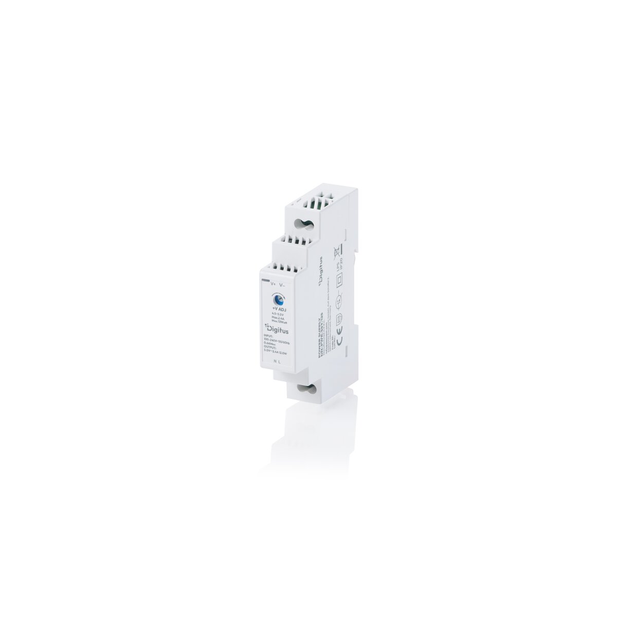 DIGITUS - DN-PWR-SST-125 - Stufennetzteil 5 V DC, 2,4 A, 12 W