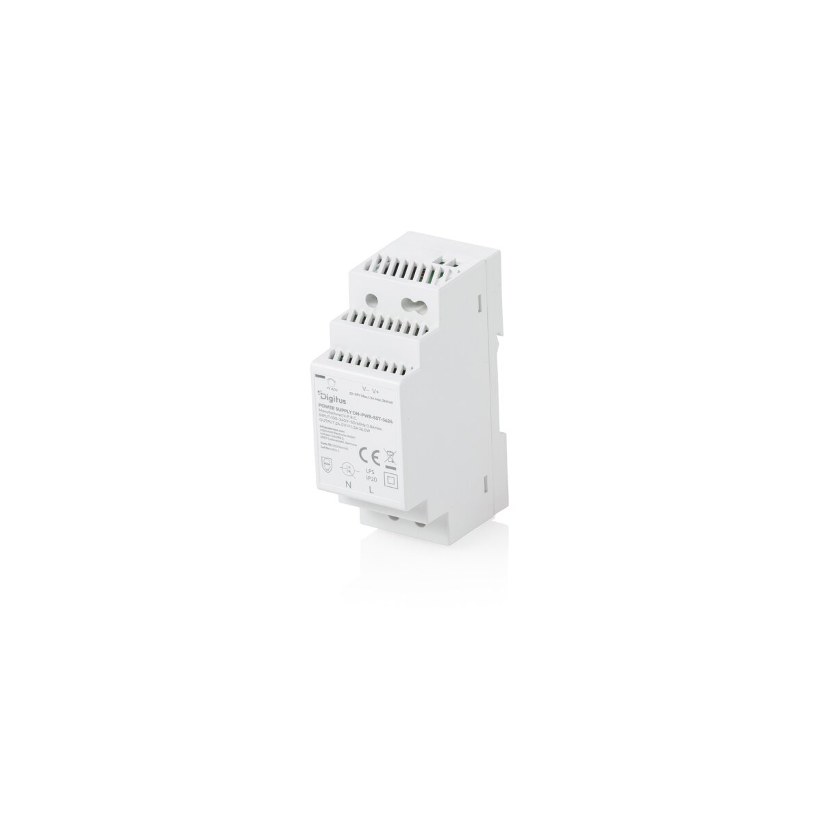 DIGITUS - DN-PWR-SST-3624 - Stufennetzteil 24V DC, 1,5A, 36W, geschloss.Gehäus