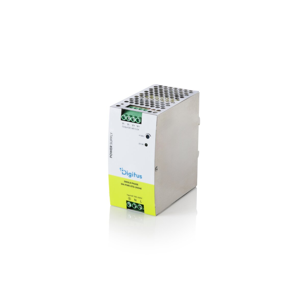 DIGITUS - DN-PWR-STD-24048 - Industrie-Netzteil 48V DC, 240W, Metallgehäuse