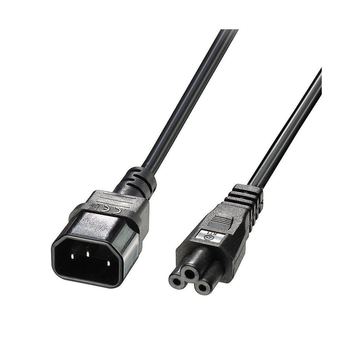 2m IEC C14 an IEC C5 Netzkabel