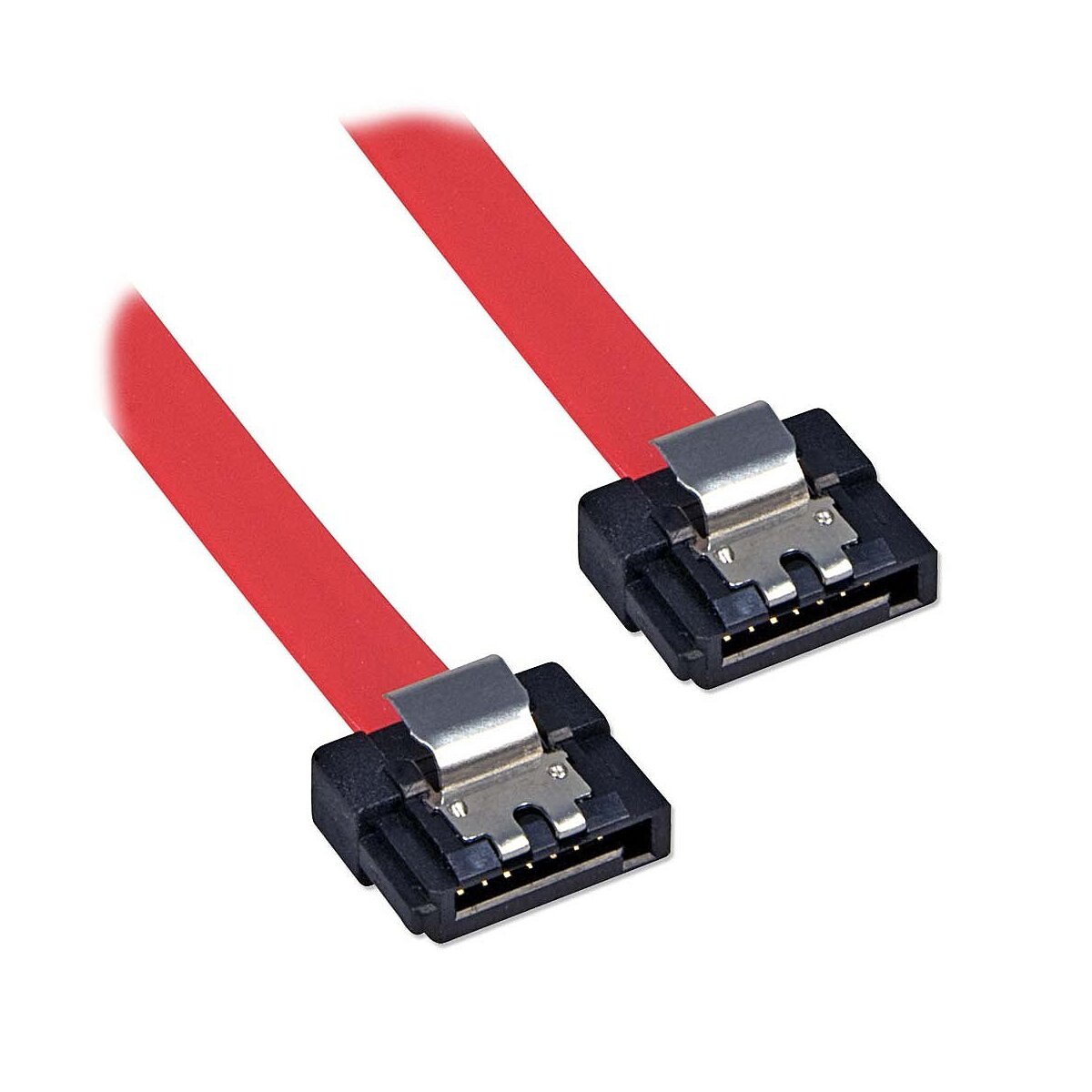 Internes SATA - Kabel mit extrem kurzen Latch-Steckern, 0,20 m
