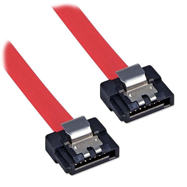 Internes SATA - Kabel mit extrem kurzen Latch-Steckern, 0,20 m