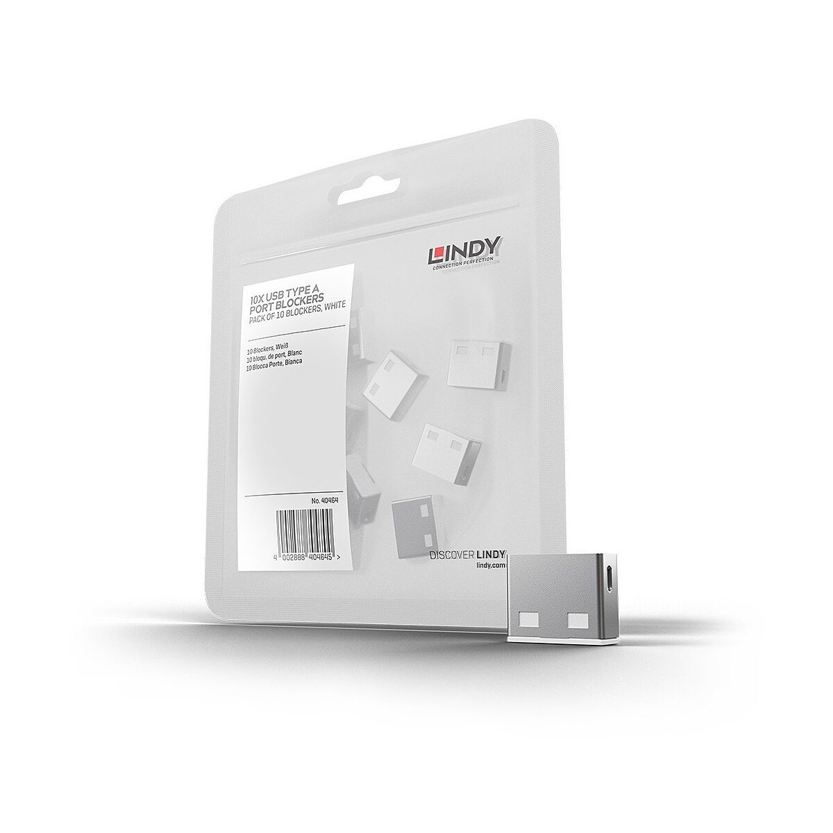 USB Typ A Port Schloss (ohne Schlüssel) - 10 Stück, Weiß