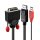 0.5m DVI an DisplayPort Kabel