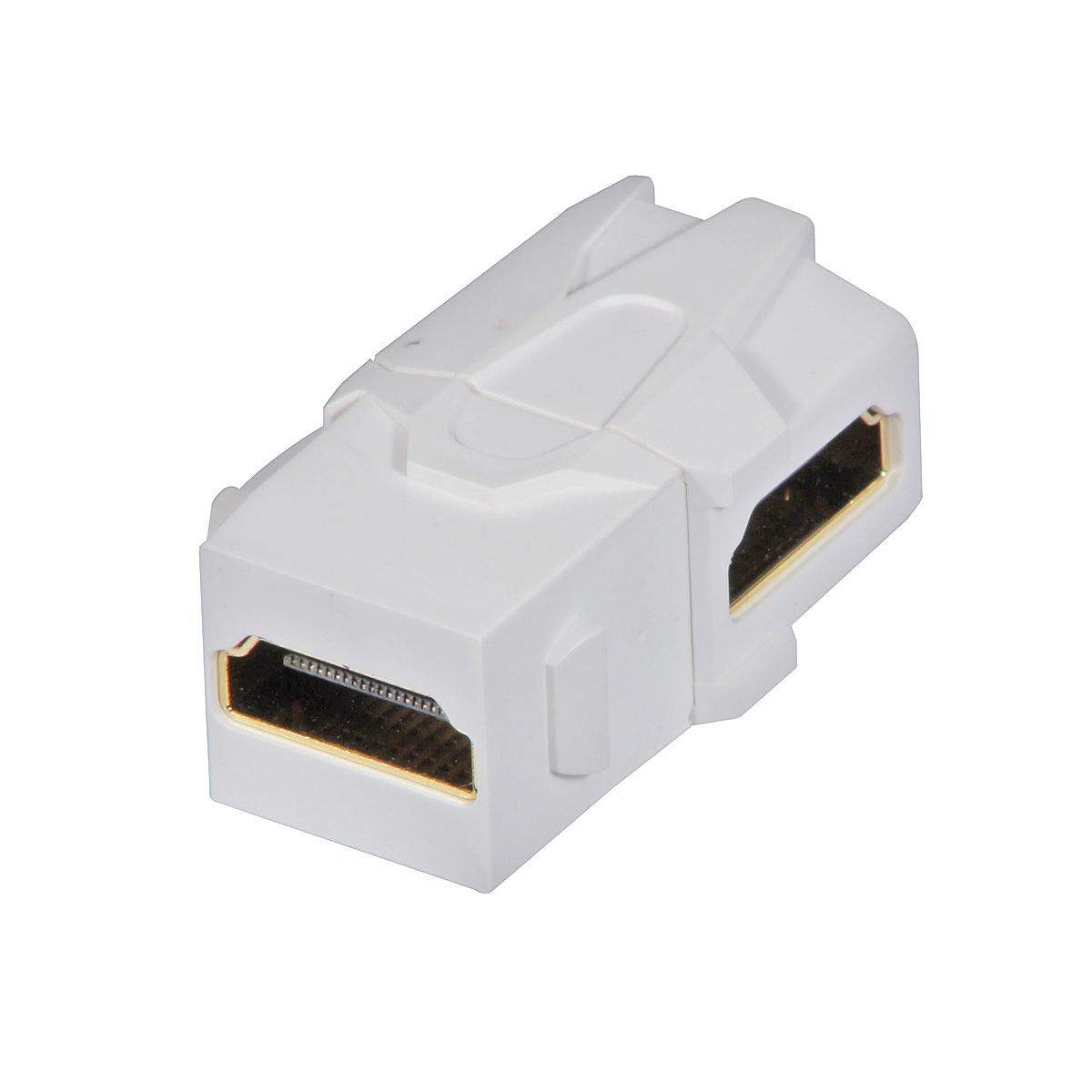 HDMI 90° Doppelkupplung Keystone für AV Wanddosen