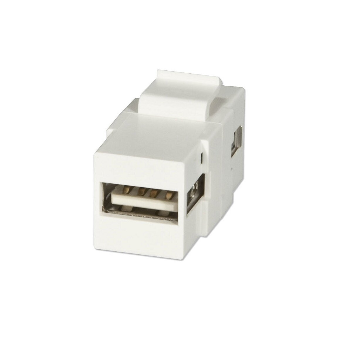 USB Typ A Doppelkupplungs-Keystone für Wanddosen