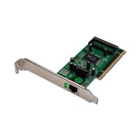 DIGITUS DN-10110 - Gigabit Ethernet PCI Card 32-bit, Inkl. Low Profile Bracket, RTL8169SC Chip