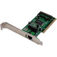 DIGITUS DN-10110 - Gigabit Ethernet PCI Card 32-bit, Inkl. Low Profile Bracket, RTL8169SC Chip
