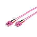 DIGITUS DK-2522-02/4 - LWL Patchkabel, Duplex, SC zu SC MM OM4 50/125 µ, 2 m