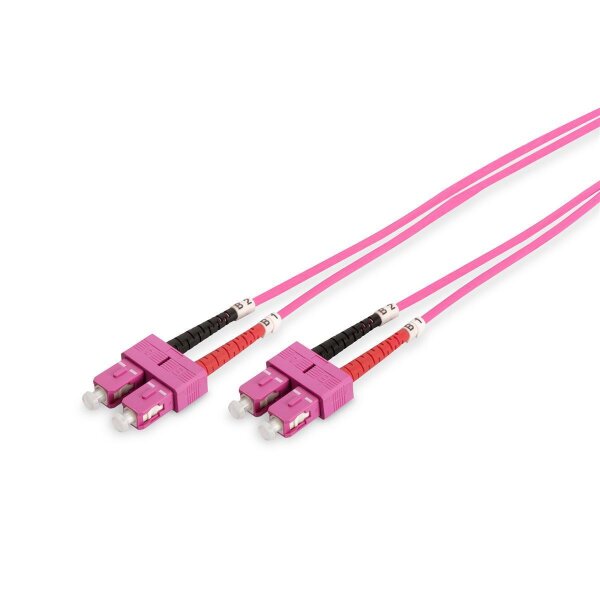 DIGITUS DK-2522-03/4 - LWL Patchkabel, Duplex, SC zu SC MM OM4 50/125 µ, 3 m