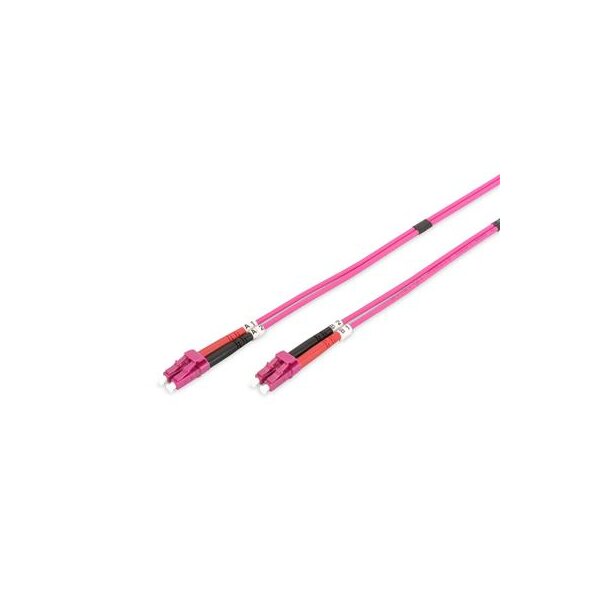 DIGITUS DK-2533-05/4 - LWL Patchkabel, Duplex, LC zu LC MM OM4 50/125 µ, 5 m