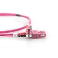 DIGITUS DK-2532-01/4 - LWL Patchkabel, Duplex, LC zu SC MM OM4 50/125 µ, 1 m
