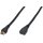 DIGITUS AK-330201-020-S - HDMI High Speed Verlängerungskabel, Typ A St/Bu, 2.0m, m/Ethernet, UHD 4K@24Hz, gold, sw