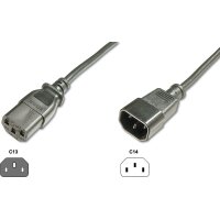 DIGITUS AK-440201-018-S - Netzverlängerungskabel,...