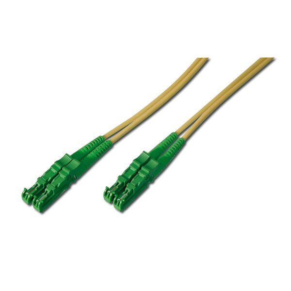 DIGITUS AL-9E2000-02-I - LWL Patchkabel, Duplex, E2000 (APC) zu E2000 (APC) R+M, SM OS2 09/125 µ, 2 m