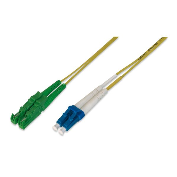 DIGITUS AL-9E2000LC-01-I - LWL Patchkabel, Duplex, E2000 (APC) zu LC (UPC) R+M, SM OS2 09/125 µ, 1 m
