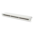 DIGITUS DN-91624S - CAT 6 Patch Panel, geschirmt, 24-port RJ45, 8P8C, LSA, 1HE, Schrankmontage, grau RAL 7035