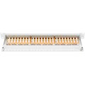 DIGITUS DN-91624S - CAT 6 Patch Panel, geschirmt, 24-port RJ45, 8P8C, LSA, 1HE, Schrankmontage, grau RAL 7035