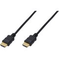 DIGITUS AK-330114-050-S - HDMI Standard Anschlusskabel, Typ A St/St,  5.0m, m/Ethernet,  Full HD, gold, sw