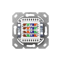 DIGITUS DN-9006-N - CAT 6 Anschlussdose, geschirmt 2x RJ45, 8P8C, LSA, Reinweiß, Aufputz